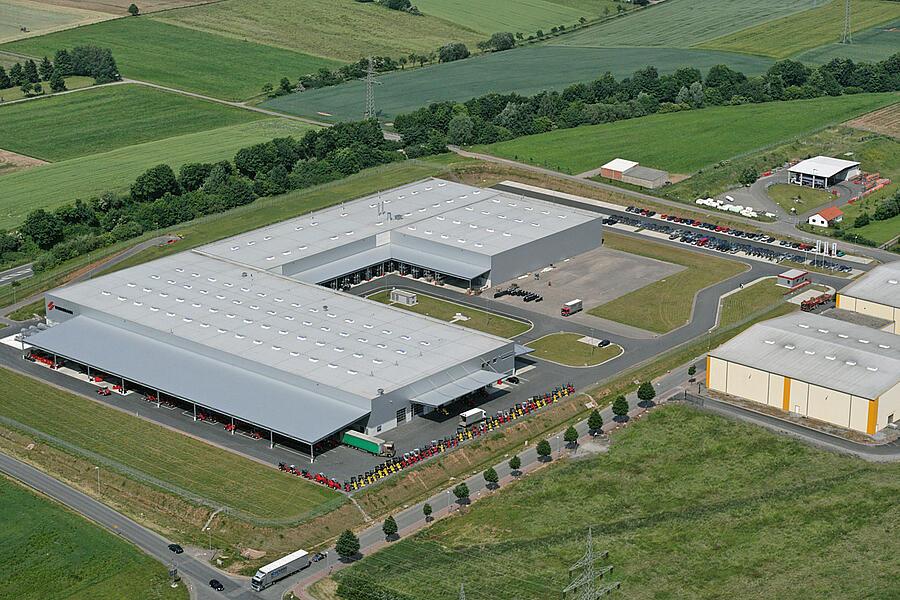 Luchtfoto Wacker Neuson Korbach site.