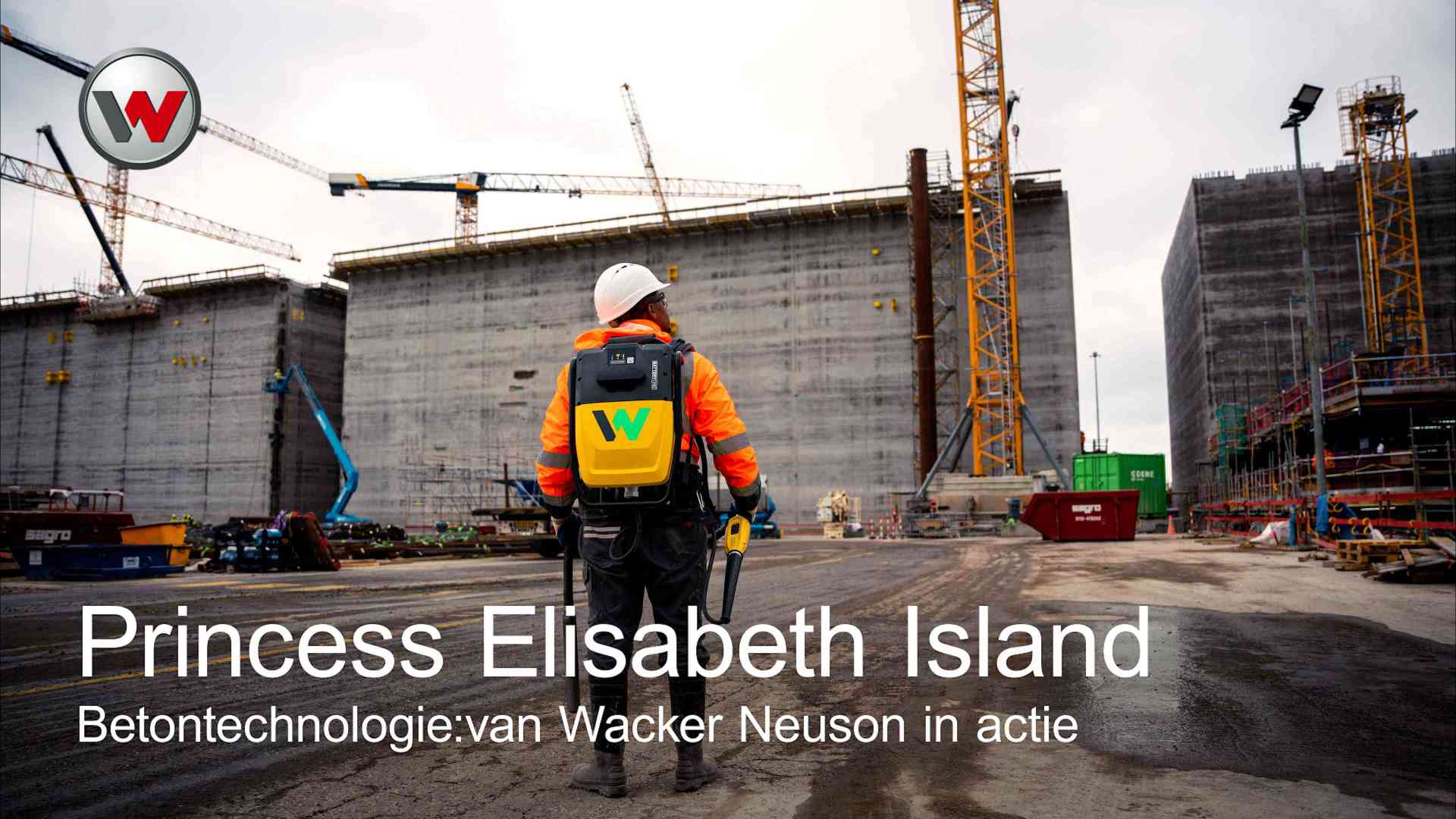 Wacker Neuson ondersteunt de bouw van het eerste energie-eiland ter wereld